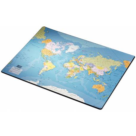 Podkładka na biurko, mata ochronna z mapą świata Esselte, 40x53 cm