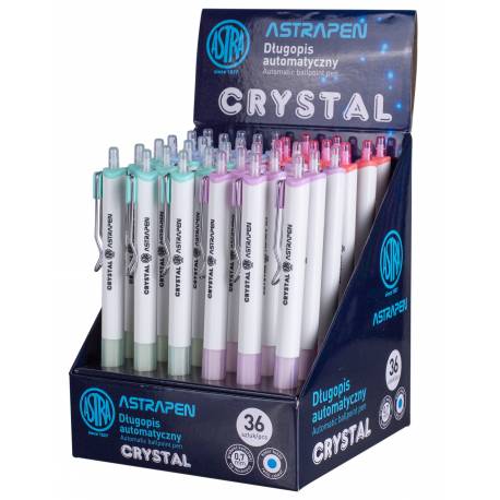 Długopis automatyczny Astra Pen Crystal white