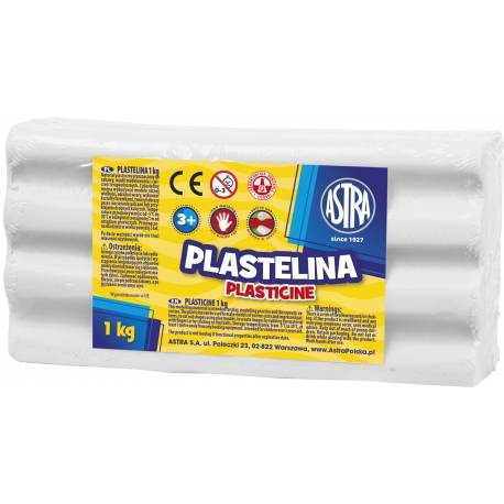 Plastelina Astra 1 kg, biały