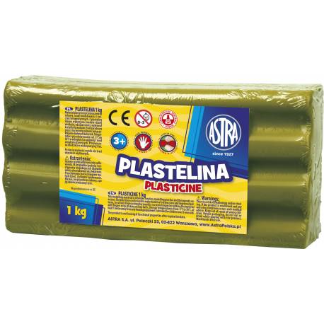 Plastelina Astra 1 kg, oliwkowa