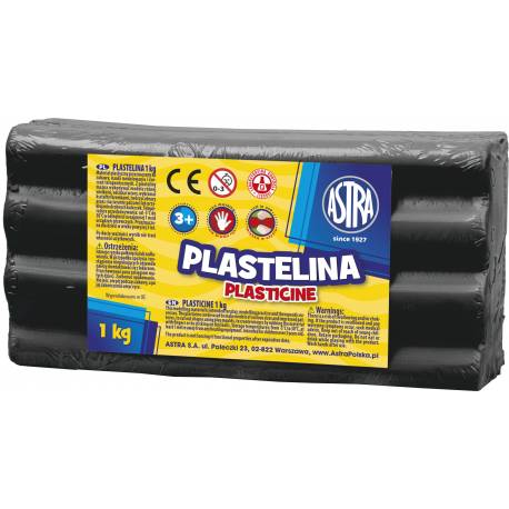 Plastelina Astra 1 kg, czarna