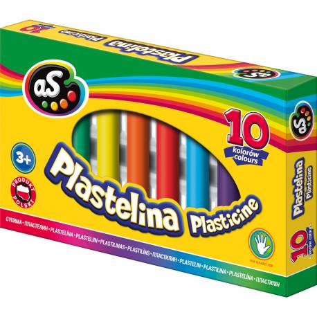 Plastelina Astra 10 kolorów, AS