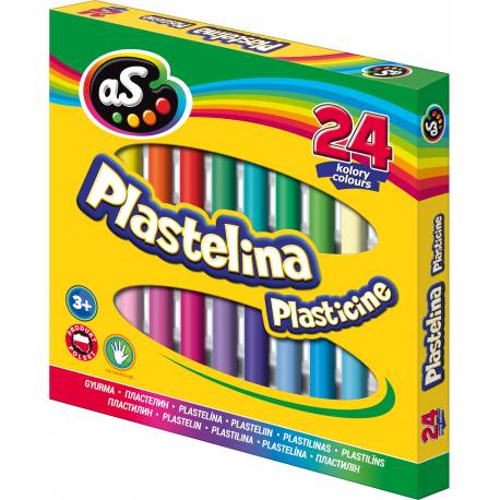 Plastelina Astra 24 kolorów, AS