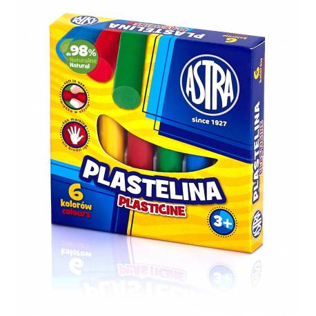 Plastelina Astra 6 kolorów, plastelina dla dzieci