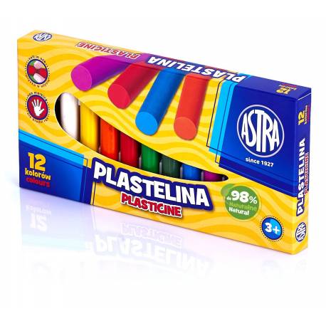 Plastelina Astra 12 kolorów, plastelina dla dzieci