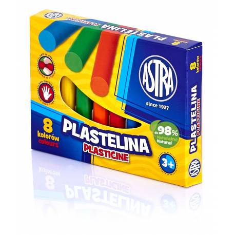 Plastelina Astra 8 kolorów, plastelina dla dzieci