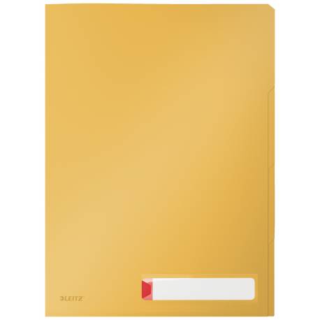 Ofertówka A4, obwoluta kolorowa, folder z 3 przegródkami Leitz Cosy, żółta