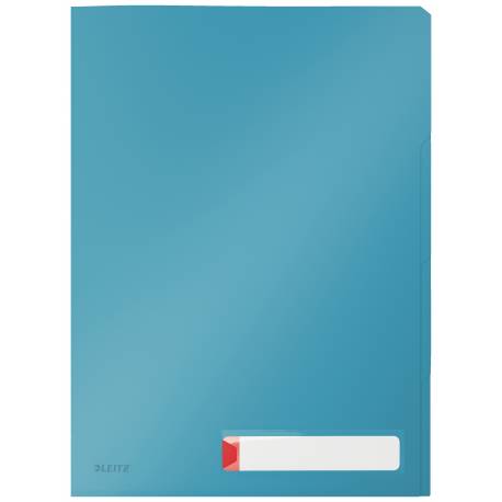 Ofertówka A4, obwoluta kolorowa, folder z 3 przegródkami Leitz Cosy, niebieska