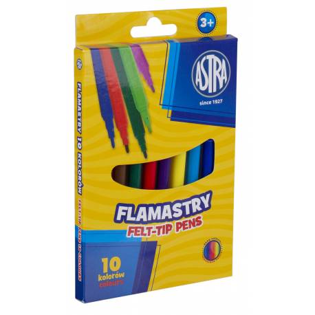 Flamastry Astra CX, 10 kolorów