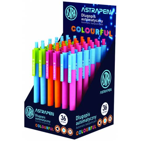 Długopis automatyczny AstraPen Colorful, trójkątny, 0,6mm, Astra
