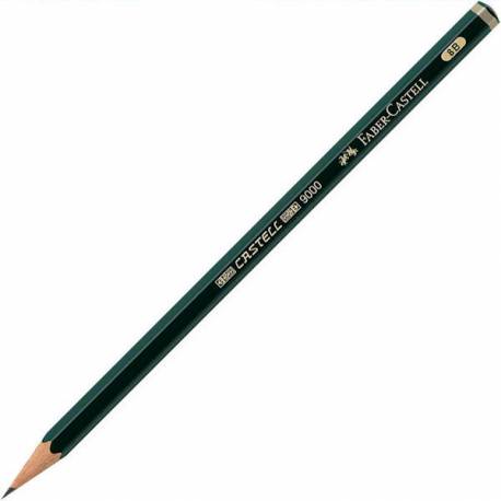 Ołówki Faber Castell 9000, grafitowy, do szkicowania, 8b, 12 sztuk