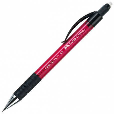 Ołówek automatyczny, Faber Castell Grip Matic 1375 0,5mm, czerwony 10 sztuk