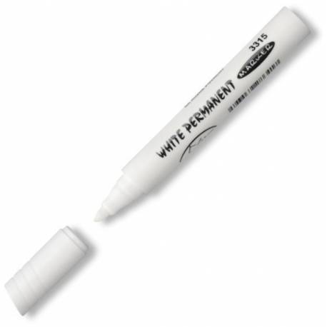 Marker permanentny biały, slim 2,5mm, Koh-i-noor 3315