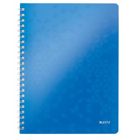 Kołonotatnik A4, notatnik w kratkę z kartkami na spirali Leitz WOW, niebieski