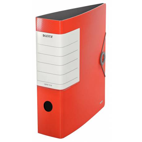 Segregator A4, biurowy segregator na dokumenty Leitz 180 Active Solid 75 mm, czerwony