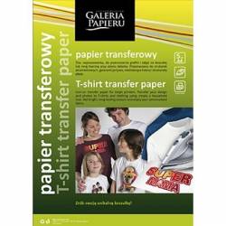 Papier transferowy do nadruku na jasnych tkaninach, Inkjet,5 ark.A4/op.