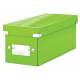 Pudło do przechowywania, pojemnik zamykany, kartonowe pudło Leitz C&S WOW, zielony