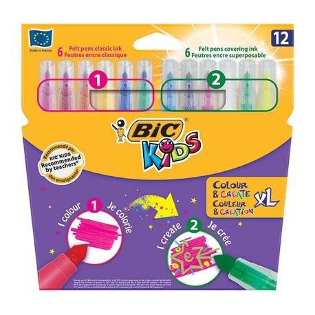 Flamastry Bic Colour & Create XL