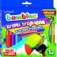 Kredki Bambino, trójkątne kredki ołówkowe, 12 kolorów + temperówka