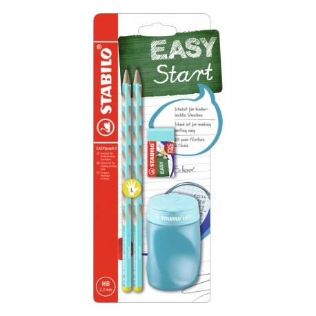 Ołówek STABILO EASYgraph S School Set niebieski dla leworęcznych