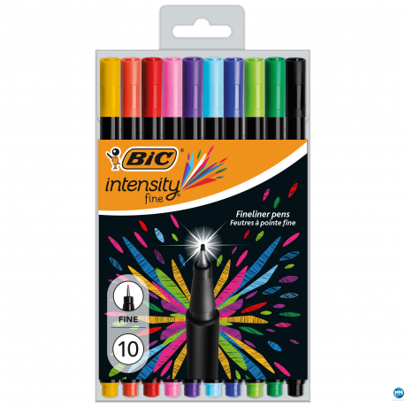 Cienkopisy BIC Intensity Fine, 6 kolorów mix