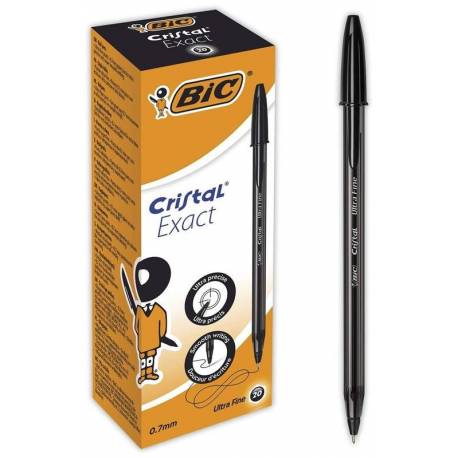 Długopis Bic Cristal Exact, jednorazowy długopis czarny