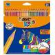 Kredki Bic Evolution Stripes, bezdrzewne kredki ołówkowe 18 + 6 kolorów