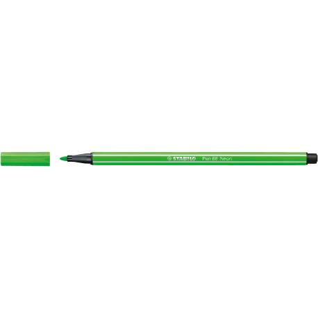 Flamaster STABILO Pen 68, pisak zielony neonowy