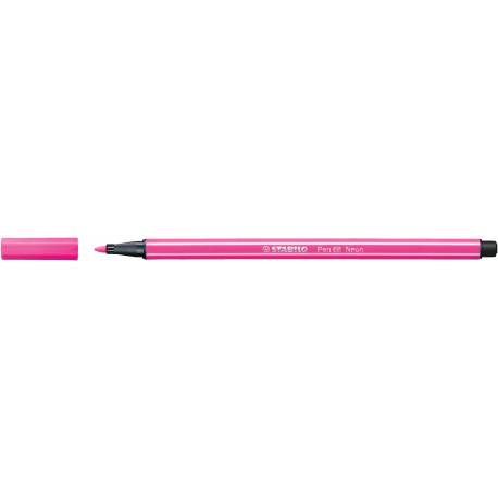 Flamaster STABILO Pen 68, pisak różowy neonowy