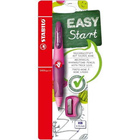 Ołówek automatyczny STABILO EASYergo 3.15 Start różowy ołówek dla praworęcznych