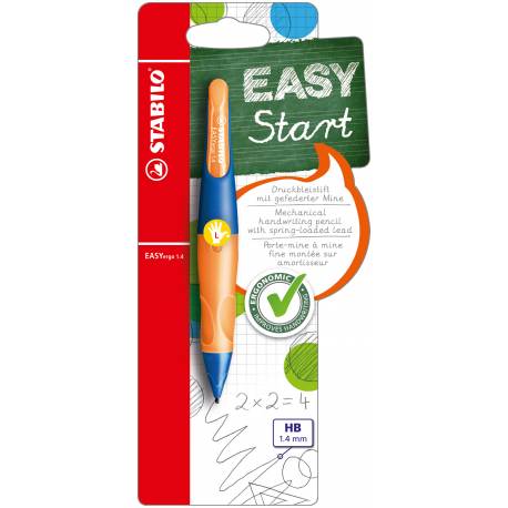Ołówek automatyczny STABILO EASYergo 1.4 Start ołówek dla leworęcznych niebieski/pomarańczowy