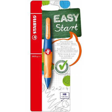 Ołówek automatyczny STABILO EASYergo 1.4 Start ołówek dla praworęcznych granatowy/pomarańczowy