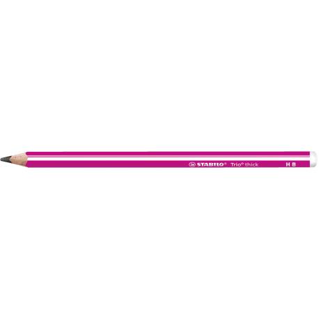 Ołówek STABILO Trio thick różowy HB