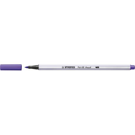 Flamaster STABILO Pen 68, pisak brush fiolet