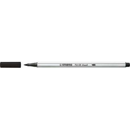 Flamaster STABILO Pen 68, pisak brush czarny