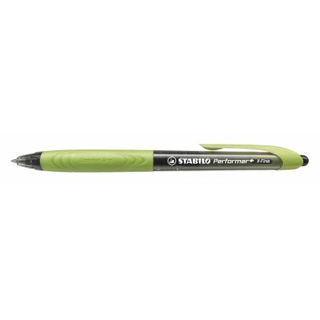 Długopis Stabilo Performer+, czarny/zielony