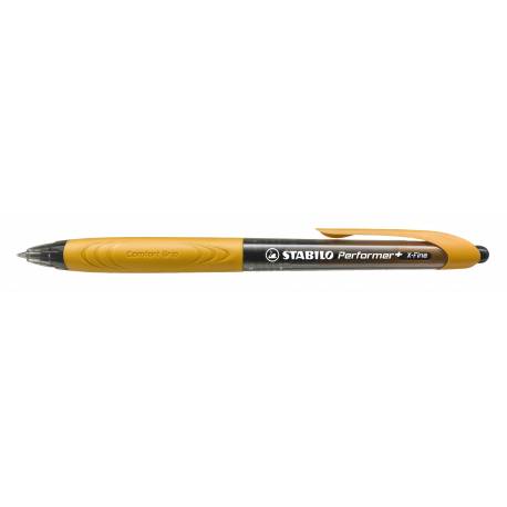 Długopis STABILO Performer+ XF czarny/pomarańczowy