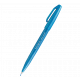 Pisak do kaligrafii Pentel BrushPen SES15C, flamastry pędzelkowe, błękitny