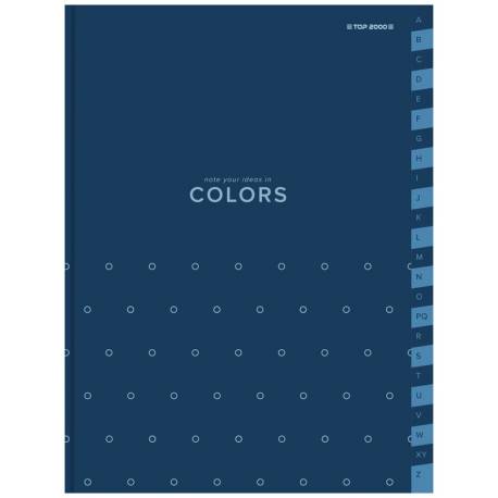 Skorowidz A4 96 kartek w kratkę, Colors niebieski, Top-2000