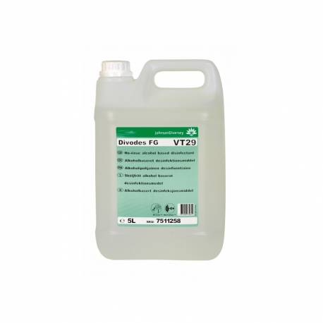 Płyn do dezynfekcji bez spłukiwania na bazie alkoholu DIVODES FG VT29, 5L