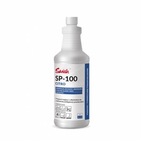 Swish SP - 100 Citro – Preparat z alkoholem do codziennej pielęgnacji powierzchni, cytrusowy – 1 l