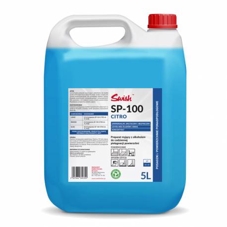 Swish SP - 100 Citro – Preparat z alkoholem do codziennej pielęgnacji powierzchni, cytrusowy – 5 l