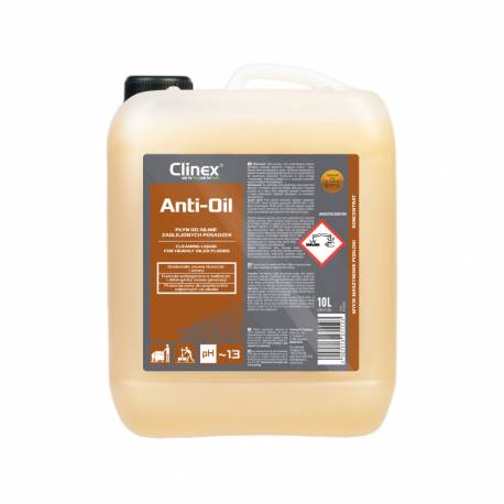 Clinex Anti-Oil - Płyn do silnie zaolejonych posadzek - 10 l