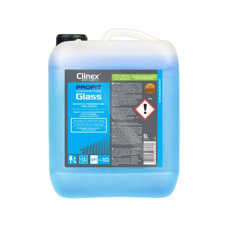 Clinex PROFIT Glass - Superkoncentrat do mycia szyb i przedmiotów szklanych - 5 l
