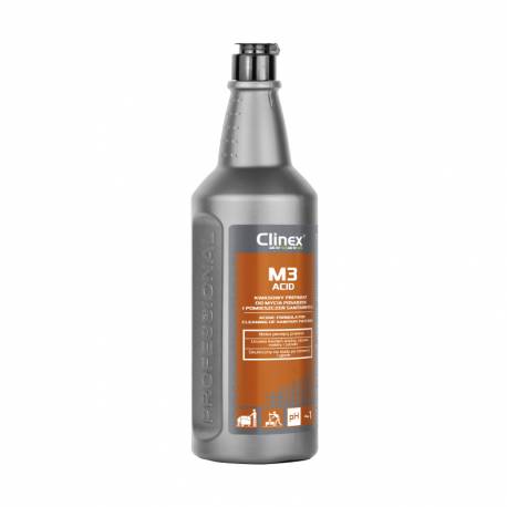 Clinex M3Acid - Kwasowy preparat do mycia powierzchni i pomieszczeń sanitarnych - 1 l