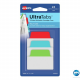 Ultra Tabs - samoprzylepne zakładki indeksujące, kolorowe, klasyczne, 50,8x38, 24 szt. Avery Zweckform