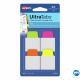 Ultra Tabs - samoprzylepne zakładki indeksujące, kolorowe, neonowe, 25,4x38, 40 szt. Avery Zweckform