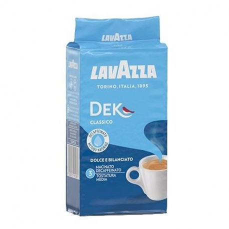 Kawa Lavazza CAFFE DECAFFEINATO bezkofeinowa kawa mielona 250g