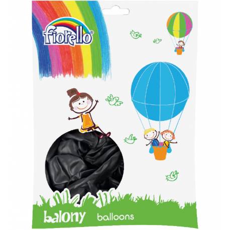 Balony 100 sztuk, rozmiar 12 metal czarny FIORELLO