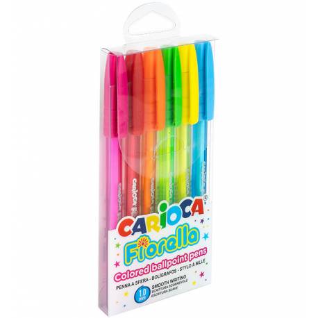 Długopis Carioca Fiorella 6 kolorów